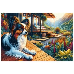 1000-Piece Papillon On or Off-Grid Cabin Puzzle Vibrant Mountain Escape Puzzle Adult Puzzle Game Animal Puzzle Gift