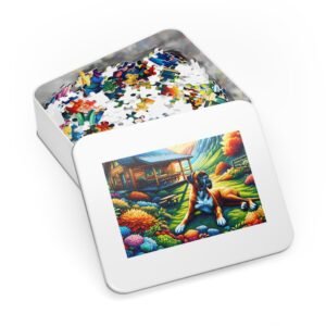 1000-Piece Boxer On or Off-Grid Cabin Puzzle Vibrant Mountain Escape Puzzle Puzzle Adult Puzzle Game Animal Puzzle Gift - Image 3