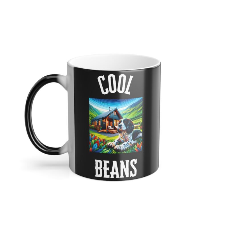 English Springer Spaniel Mosaic Color Changing Mug - Rural Mountain Retreat Edition - Image 2