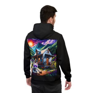 West Highland White Terrier Chill Hoodie - Purple Sunglasses Edition - Image 4