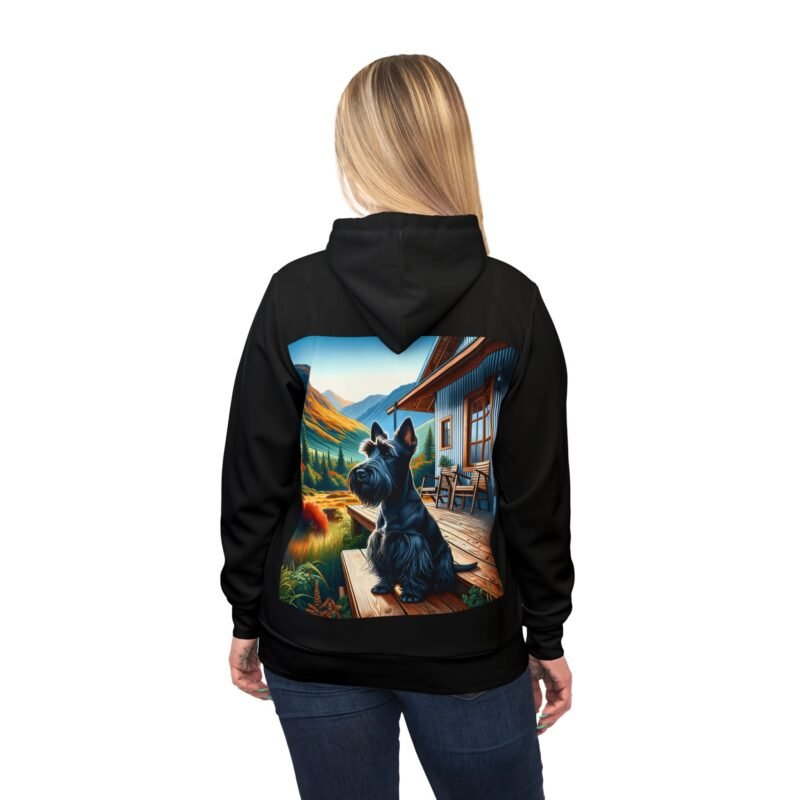 Scottish Terrier Alert Hoodie - Vibrant Porch Edition - Image 6