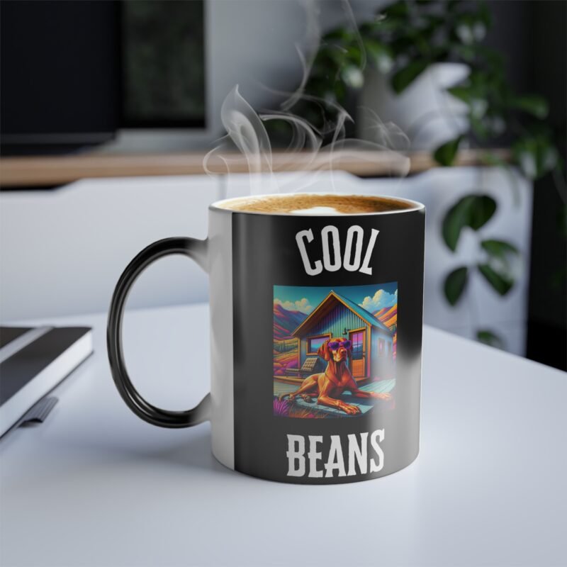Vizsla Color Changing Mug - Purple Sunglasses Mountain Retreat Edition - Image 3