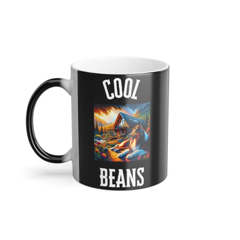 Collie Mountain Retreat Color Changing Mug - Vibrant Cabin Edition - Image 2