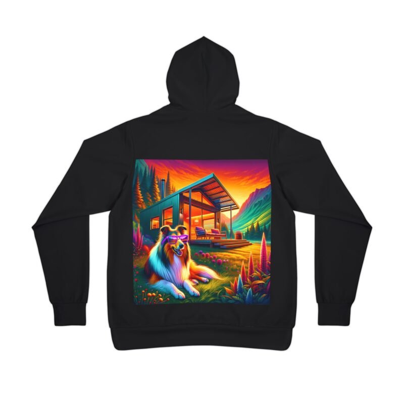 Collie Retreat Hoodie - Vivid Mountain Cabin Edition - Image 2