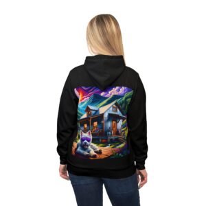 West Highland White Terrier Chill Hoodie - Purple Sunglasses Edition - Image 6