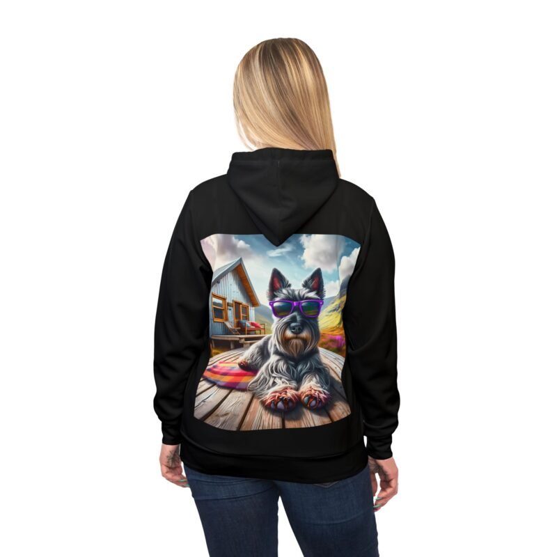 Scottish Terrier Chill Hoodie - Purple Sunglasses Edition - Image 6