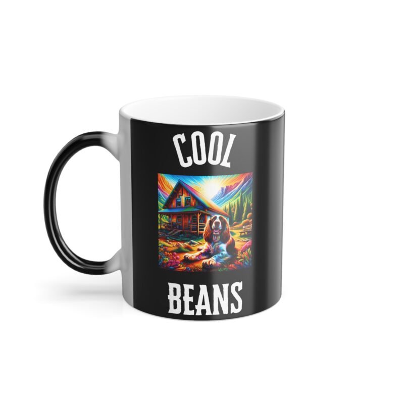 English Springer Spaniel Mountain Retreat Color Changing Mug - Vibrant Cabin Edition - Image 2
