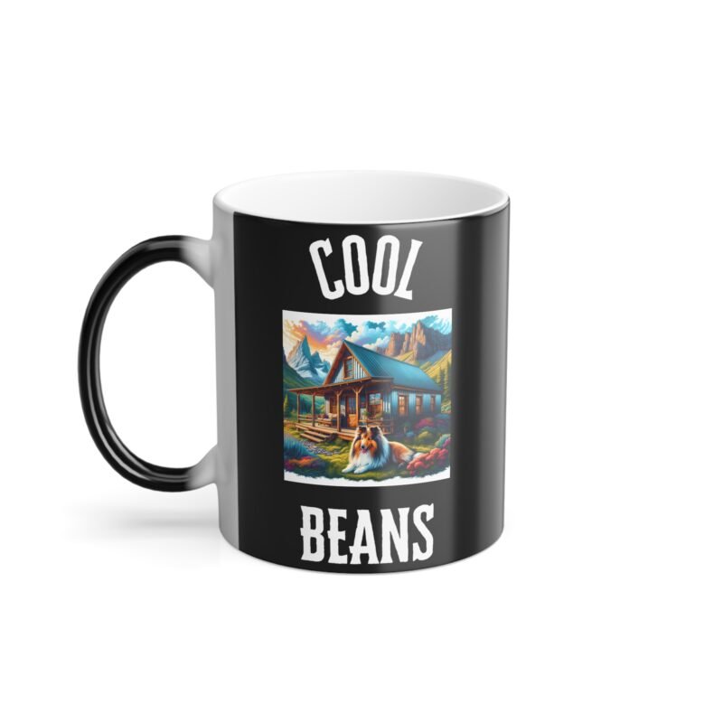 Shetland Sheepdog Color Changing Mug - Vibrant Mountain Retreat Edition - Image 2