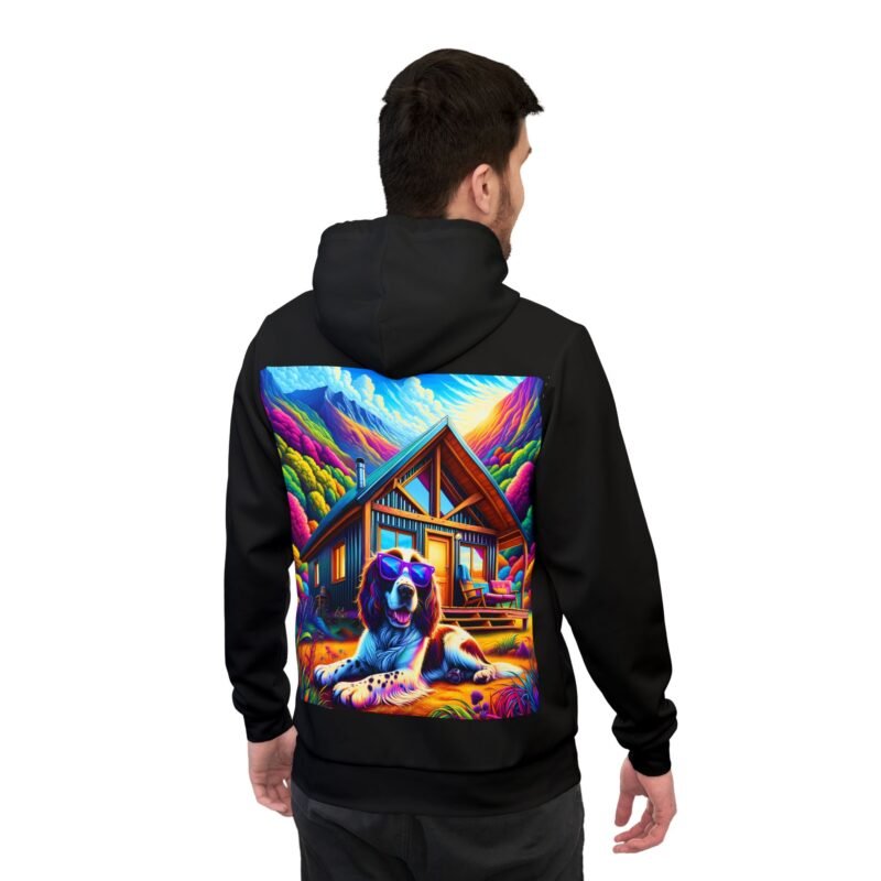 English Springer Spaniel Chill Hoodie - Purple Sunglasses Edition - Image 4