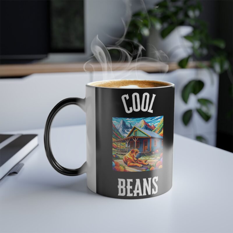 Chinese Shar-Pei Mosaic Color Changing Mug - Rural Mountain Retreat Edition - Image 3