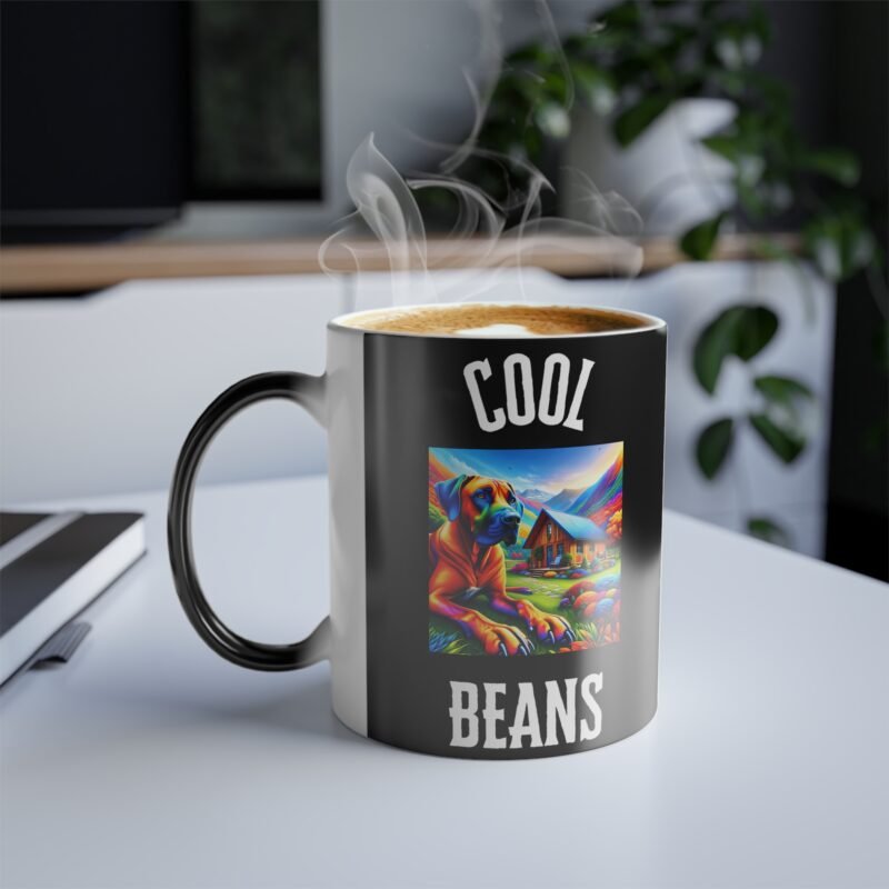 Rhodesian Ridgeback Color Changing Mug - Vibrant Mountain Retreat Edition - Image 3
