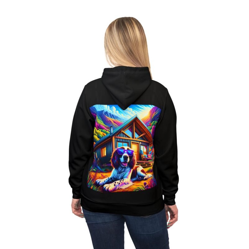 English Springer Spaniel Chill Hoodie - Purple Sunglasses Edition - Image 6