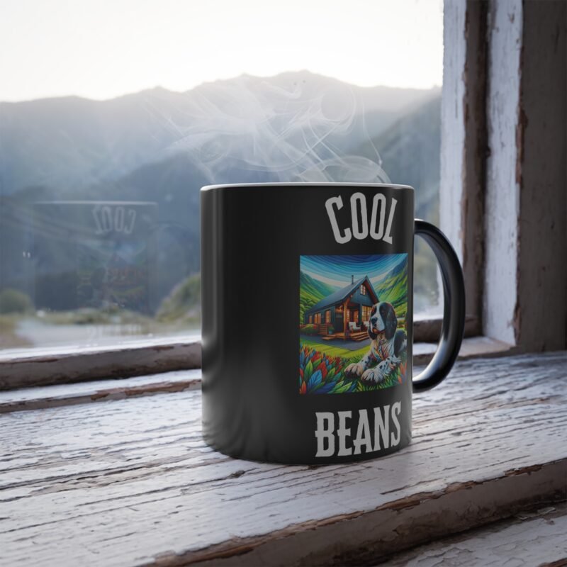 English Springer Spaniel Mosaic Color Changing Mug - Rural Mountain Retreat Edition - Image 4