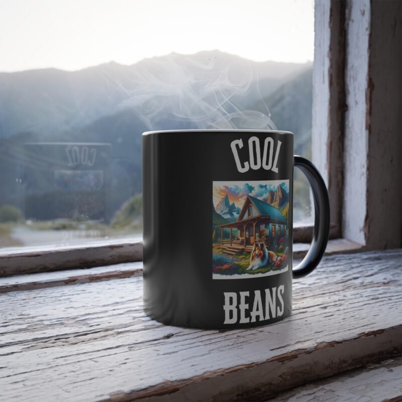 Shetland Sheepdog Color Changing Mug - Vibrant Mountain Retreat Edition - Image 4