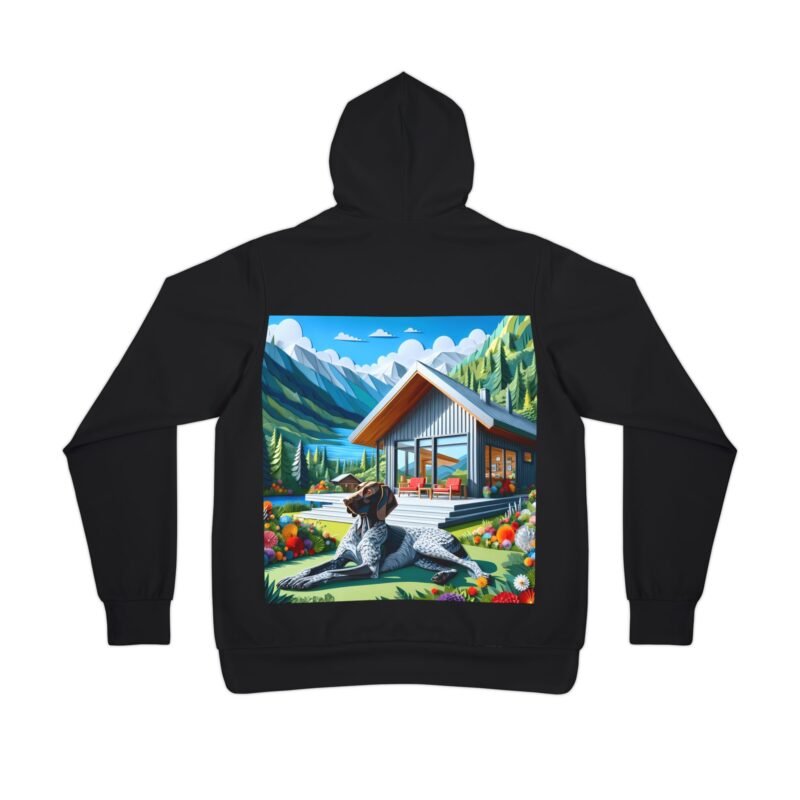 German Shorthaired Pointer Mosaic Hoodie - Modern Mountain Cabin Edition - Image 2