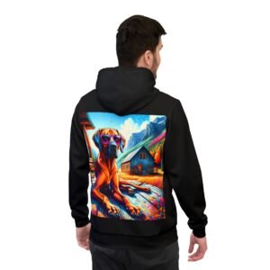 Rhodesian Ridgeback Chill Hoodie - Purple Sunglasses Edition - Image 4
