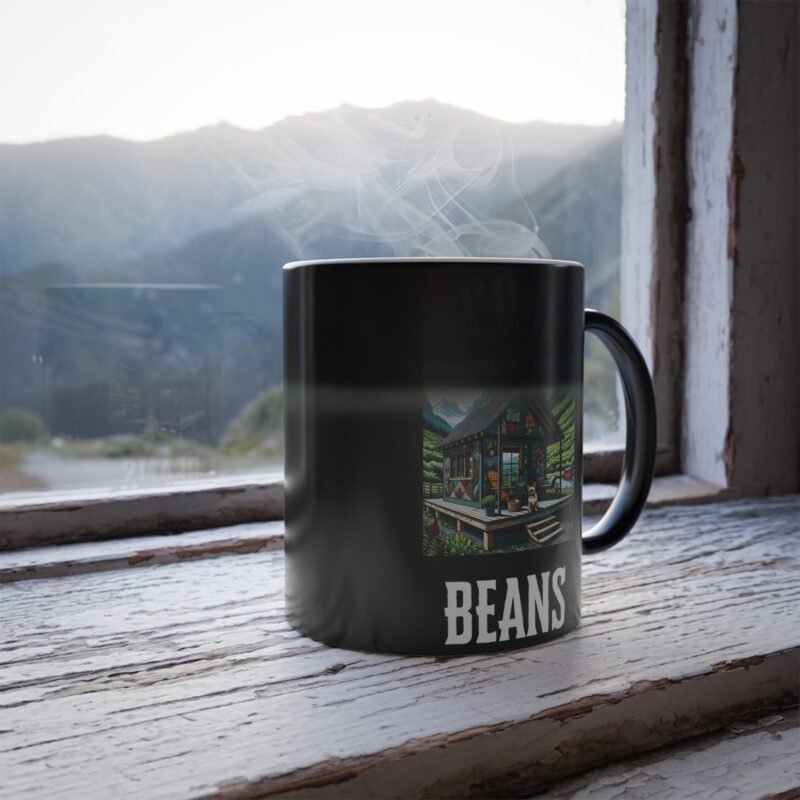 French Bulldog Mosaic Color Changing Mug - Rural Mountain Cabin Edition - Image 5