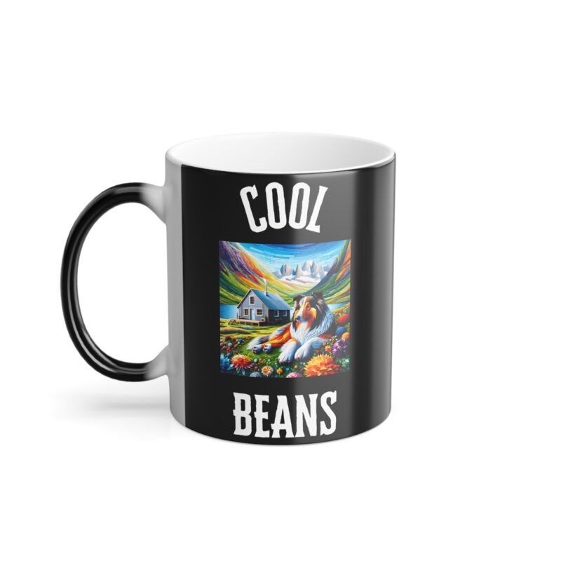Collie Mosaic Color Changing Mug - Vibrant Mountain Retreat Edition - Image 2