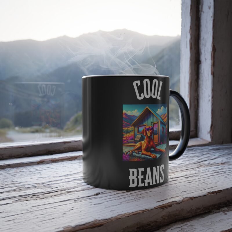 Vizsla Color Changing Mug - Purple Sunglasses Mountain Retreat Edition - Image 4