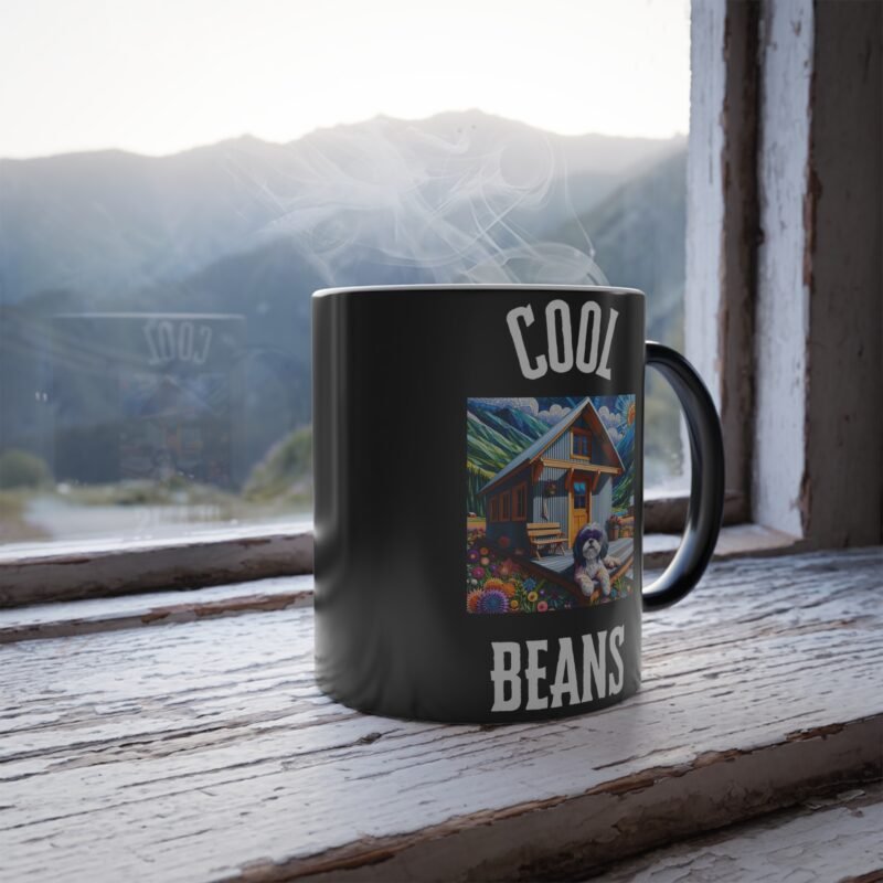 Shih Tzu Paper Mosaic Color Changing Mug - Vibrant Mountain Retreat Edition - Image 4