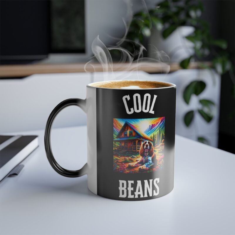 English Springer Spaniel Mountain Retreat Color Changing Mug - Vibrant Cabin Edition - Image 3