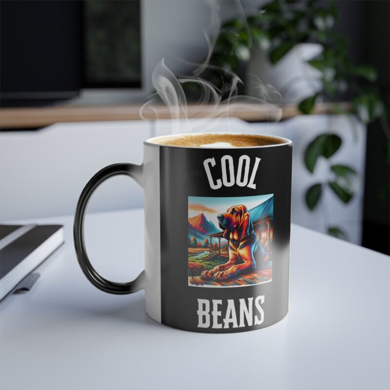 Bloodhound Attention Color Changing Mug - Porch Edition - Image 3