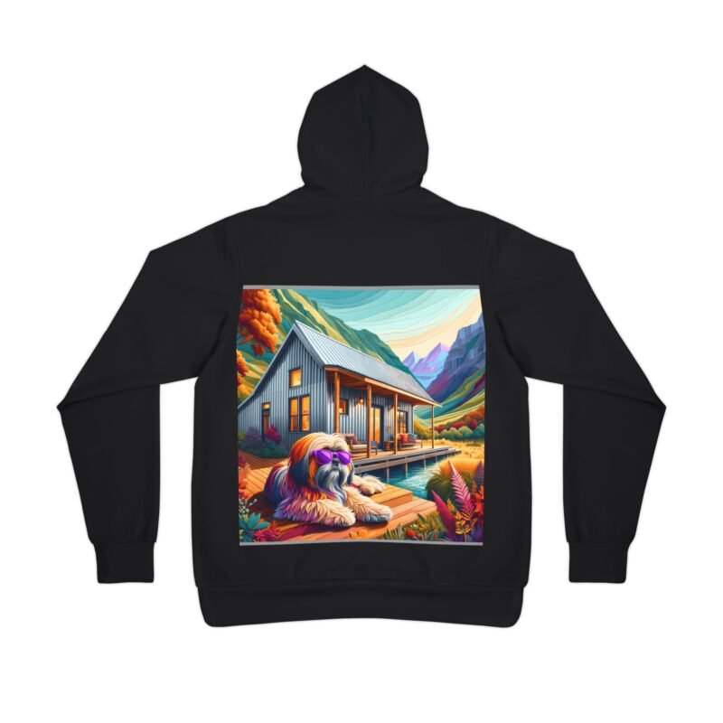 Lhasa Apso Mosaic Hoodie - Purple Sunglasses Edition - Image 2