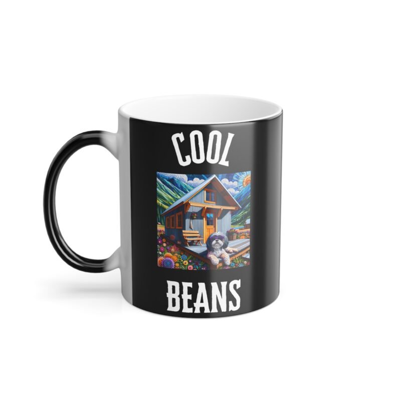 Shih Tzu Paper Mosaic Color Changing Mug - Vibrant Mountain Retreat Edition - Image 2