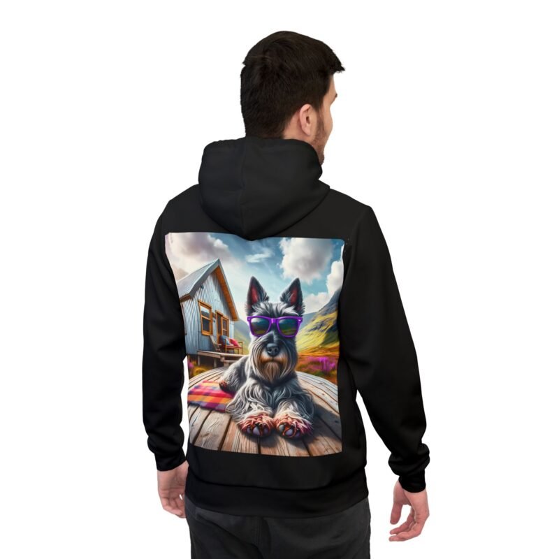Scottish Terrier Chill Hoodie - Purple Sunglasses Edition - Image 4