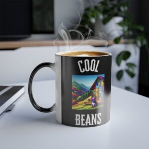 French Bulldog Mountain Retreat Color Changing Mug - Vibrant Cabin Edition - Image 3