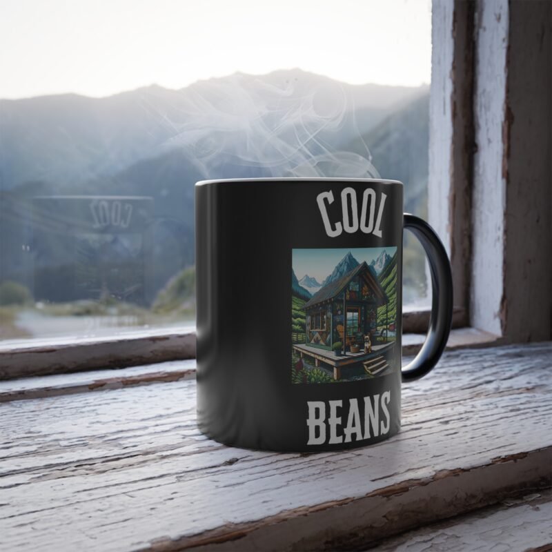 French Bulldog Mosaic Color Changing Mug - Rural Mountain Cabin Edition - Image 4