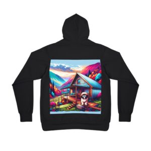 Shih Tzu Haven Hoodie - Vibrant Mountain Cabin Edition - Image 2