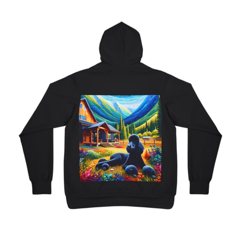 Poodle Mosaic Hoodie - Rustic Mountain Cabin Edition - Image 2