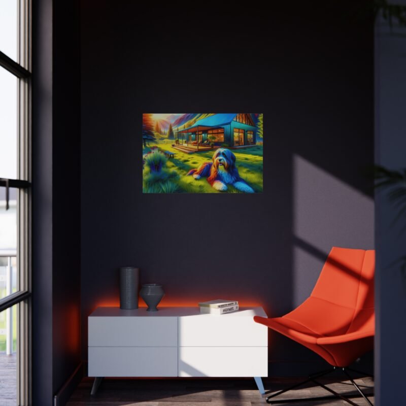 Havanese Off-Grid Cabin – Vibrant Close-Up Mountain Scene 30″ x 20″ Foam Board Print - Image 4