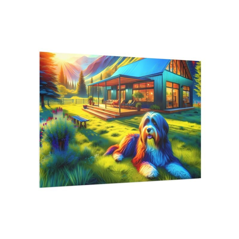Havanese Off-Grid Cabin – Vibrant Close-Up Mountain Scene 30″ x 20″ Foam Board Print - Image 2