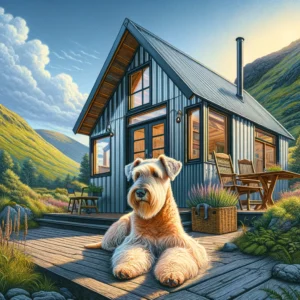 Soft Coated Wheaten Terrier Color Changing Mug - Vibrant Mountain Retreat Edition