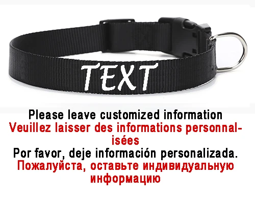 Personalized Dog Collar Custom Pet Customized ID Collar Name and Phone Number Nylon Necklace Small Medium Large Accessories - Image 8