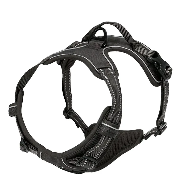 Dog Harness No-Pull Service Vest with Reflective Adjustable Soft Padded Comfortable for Outdoor Easy Walking No Choke for Pets - Image 7
