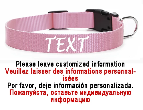 Personalized Dog Collar Custom Pet Customized ID Collar Name and Phone Number Nylon Necklace Small Medium Large Accessories - Image 7