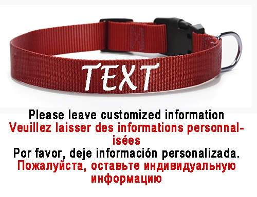 Personalized Dog Collar Custom Pet Customized ID Collar Name and Phone Number Nylon Necklace Small Medium Large Accessories - Image 9