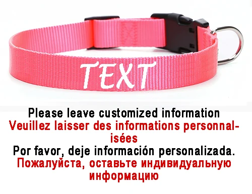 Personalized Dog Collar Custom Pet Customized ID Collar Name and Phone Number Nylon Necklace Small Medium Large Accessories - Image 12