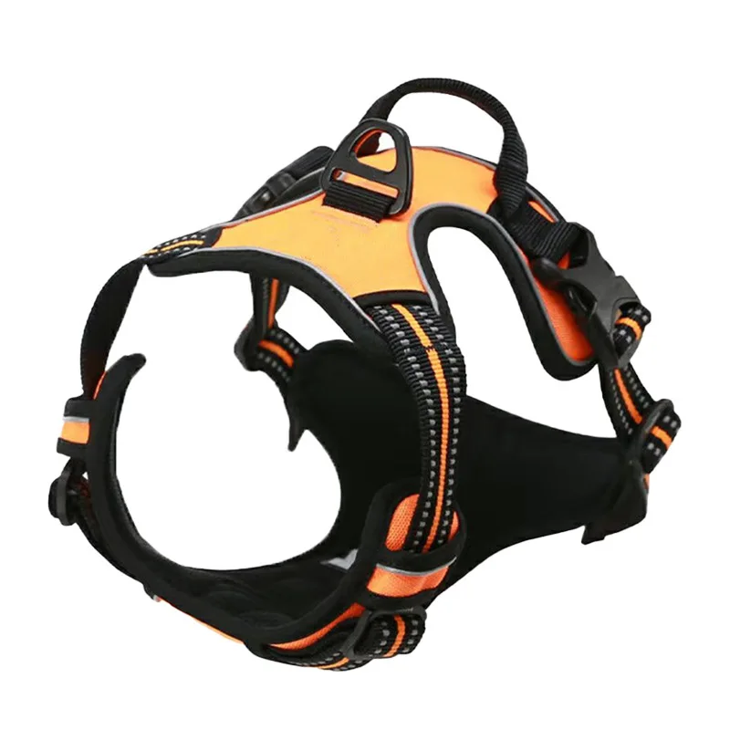 Dog Harness No-Pull Service Vest with Reflective Adjustable Soft Padded Comfortable for Outdoor Easy Walking No Choke for Pets - Image 9
