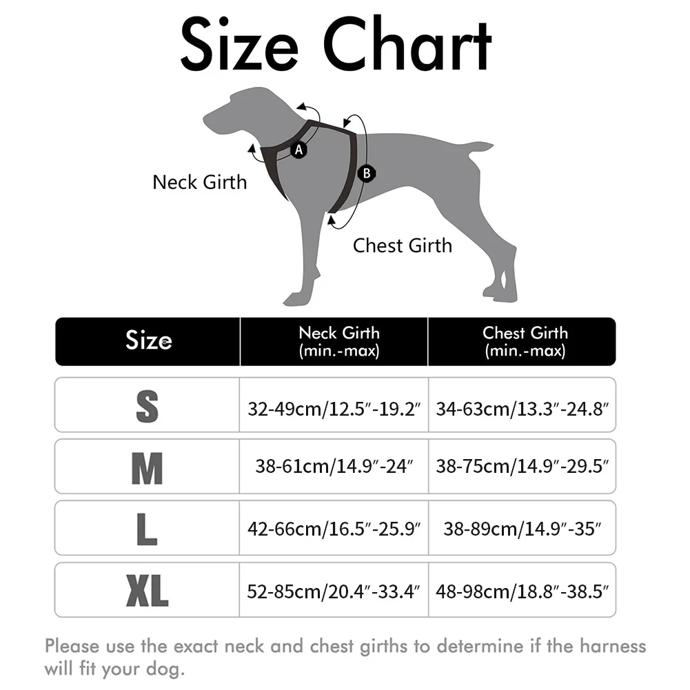 Dog Harness No-Pull Service Vest with Reflective Adjustable Soft Padded Comfortable for Outdoor Easy Walking No Choke for Pets - Image 6