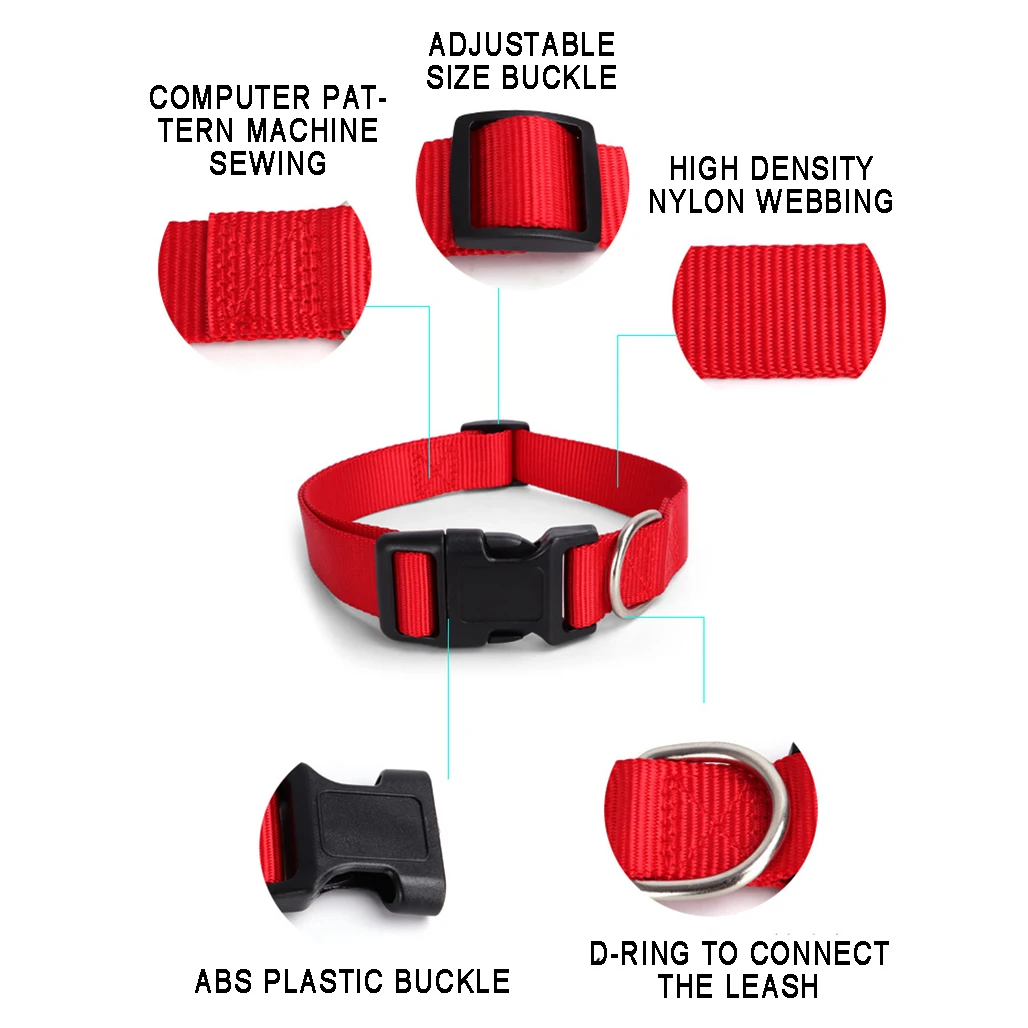 Personalized Dog Collar Custom Pet Customized ID Collar Name and Phone Number Nylon Necklace Small Medium Large Accessories - Image 4