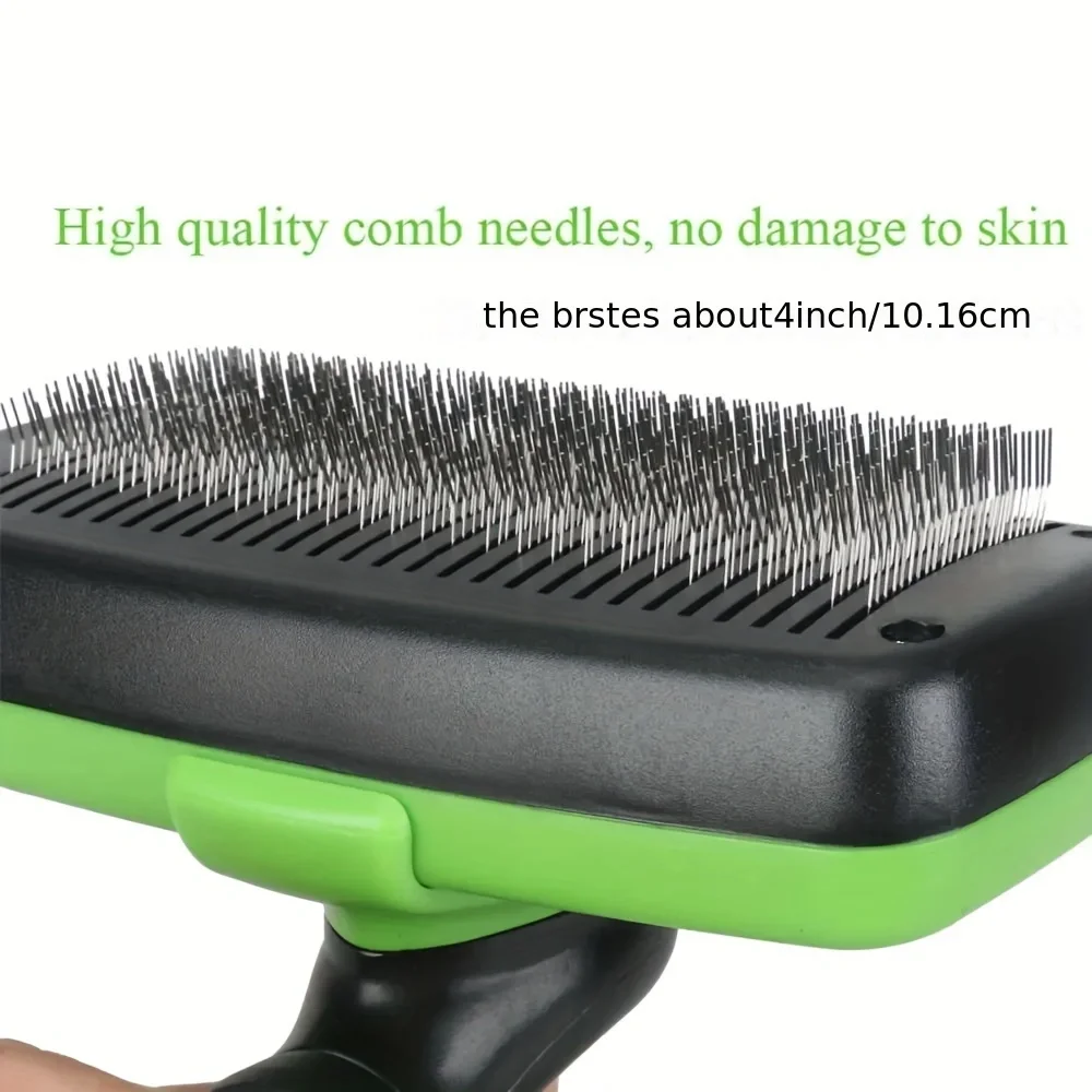 Pet Grooming Tool self cleaning Shedding Comb Pet Hair Removal Brush - Image 2