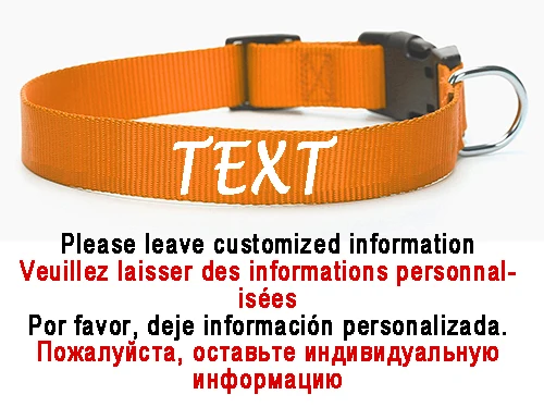 Personalized Dog Collar Custom Pet Customized ID Collar Name and Phone Number Nylon Necklace Small Medium Large Accessories - Image 10