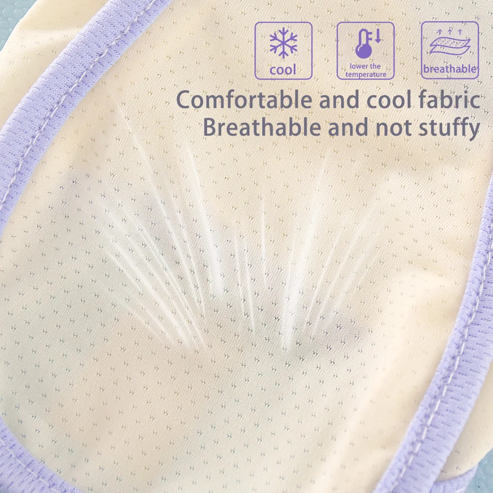 Pet Summer Cool Breathable Cooling Ice Silk Vest Animal Cartoon Cat and Dog Universal Lightweight Outdoor Cool Clothes - Image 4